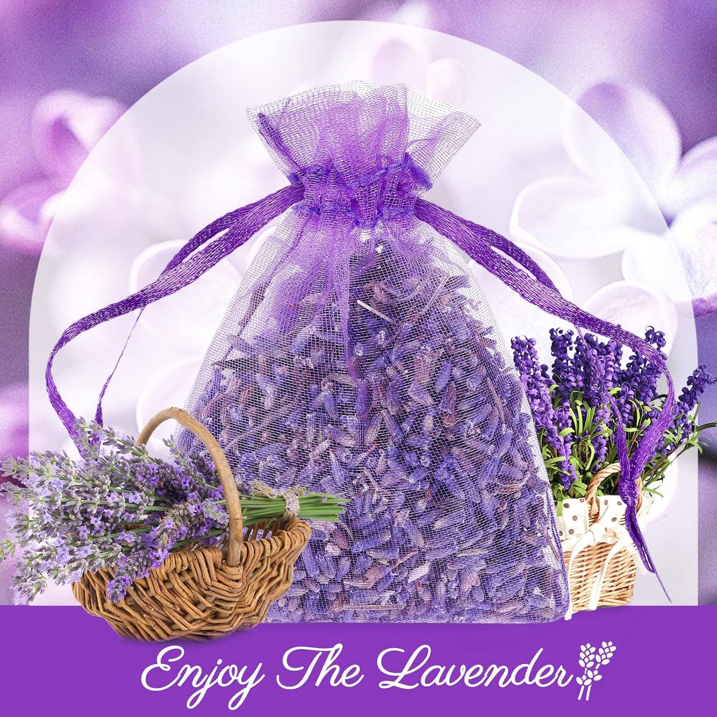 Organic Lavender Sachets - 12 Bags